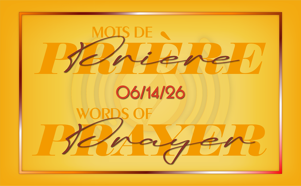 Words of Prayer: 06/14/26