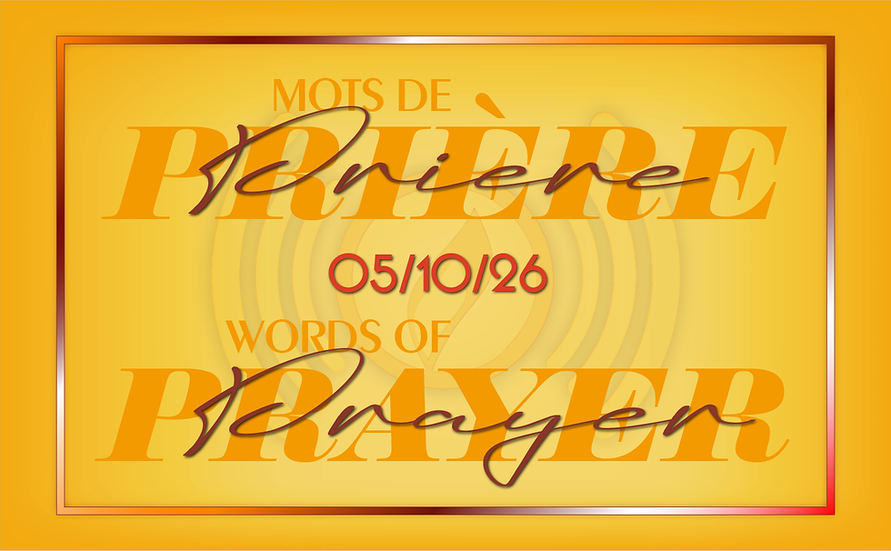 Mots de Prière: 10/05/26