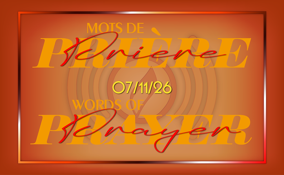 Mots de Prière: 11/07/26