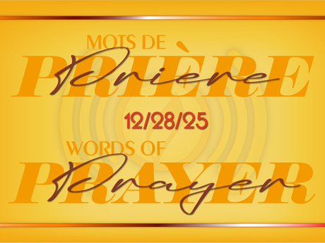 Words of Prayer 12/28/25