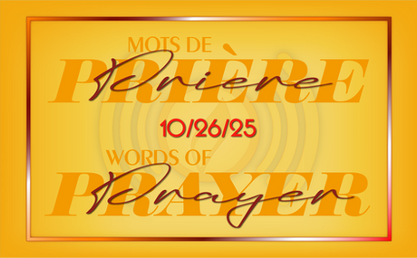 Words of Prayer 10/26/25