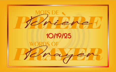 Words of Prayer 10/19/25
