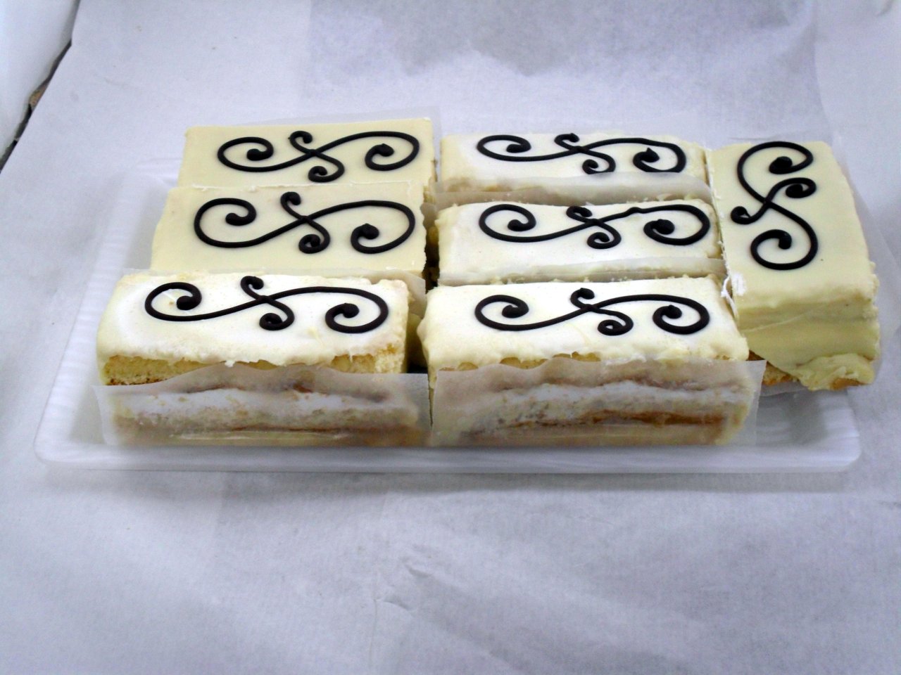 pastel de choco blanco.