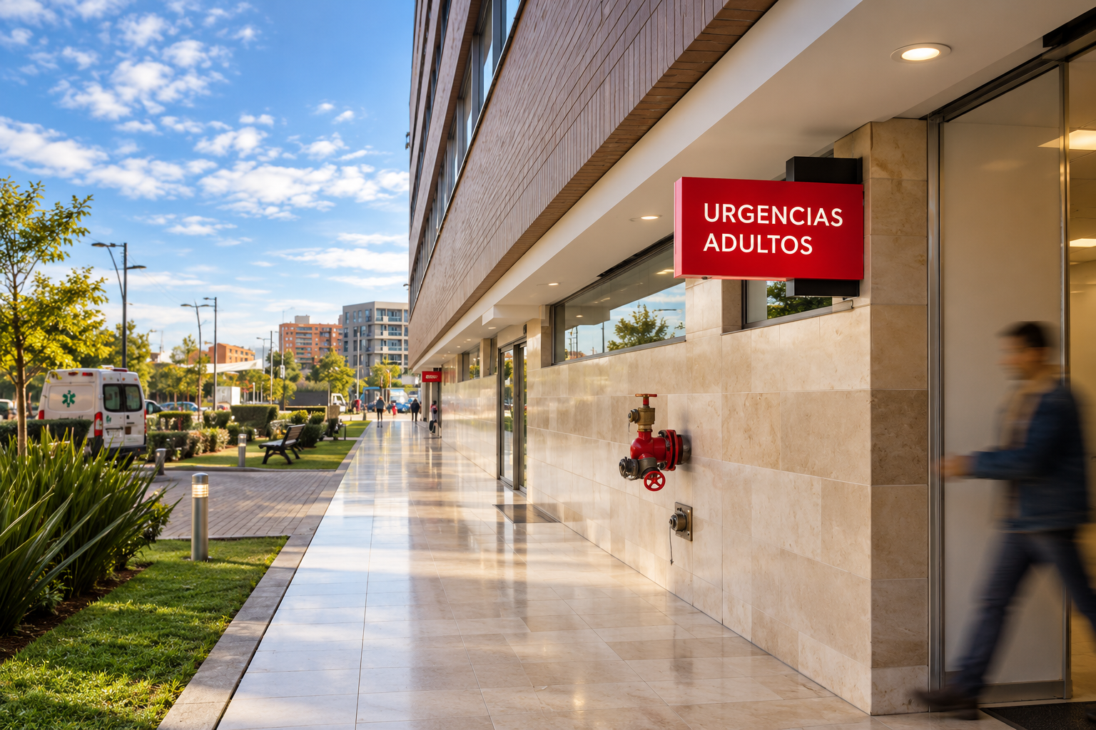 Identificador de urgencias adultos en fachada