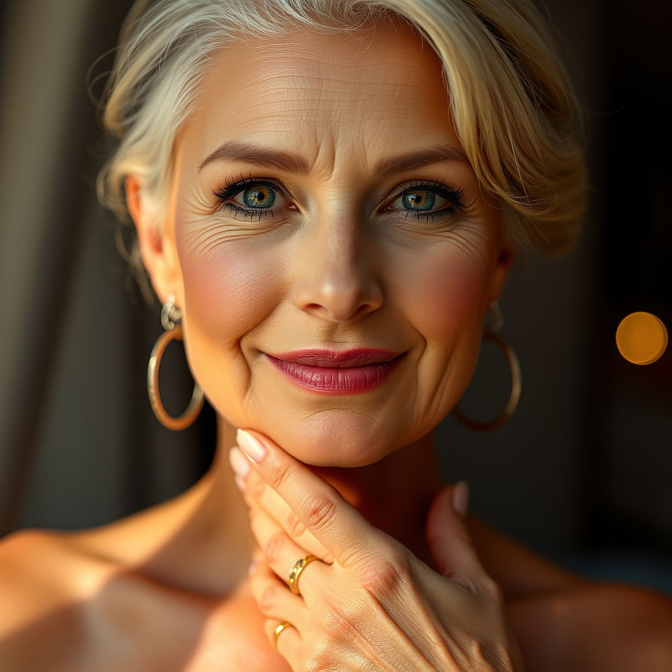 best anti aging skincare routine for your 50s amazon 2026 — elegant woman 50s glowing skin — complete AM PM guide under $175 — retinol peptides vitamin C SPF ceramides all linked to amazon