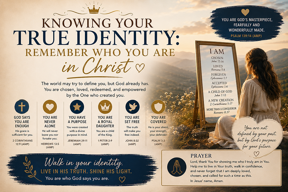 KNOWING YOUR TRUE IDENTITY