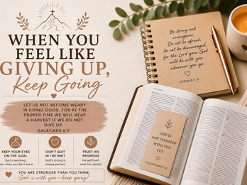 WHEN YOU FEEL LIKE GIVING UP, KEEP GOING