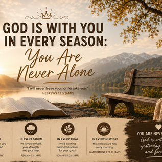 GOD IS WITH YOU IN EVERY SEASON: YOU ARE NEVER ALONE