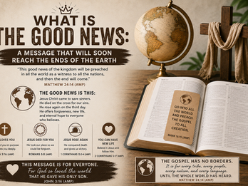 WHAT IS THE GOODNEWS: A MESSAGE THAT WILL SOON REACH THE ENDS OF THE EARTH
