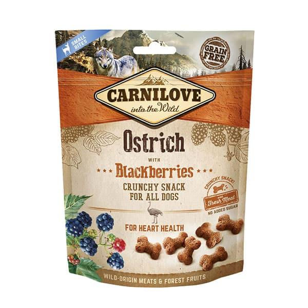 Carnilove Ostrich with Blackberry Crunchy Dog Treat 200g
