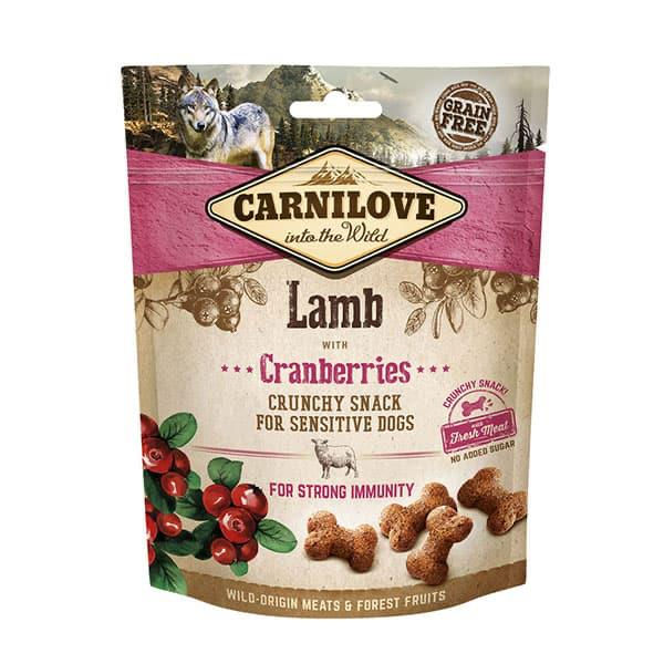 Carnilove Lamb with Cranberries Crunchy Dog Treat 200g