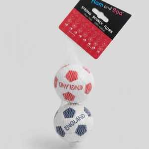 Rubber England Footballs 6cm (2 pack)