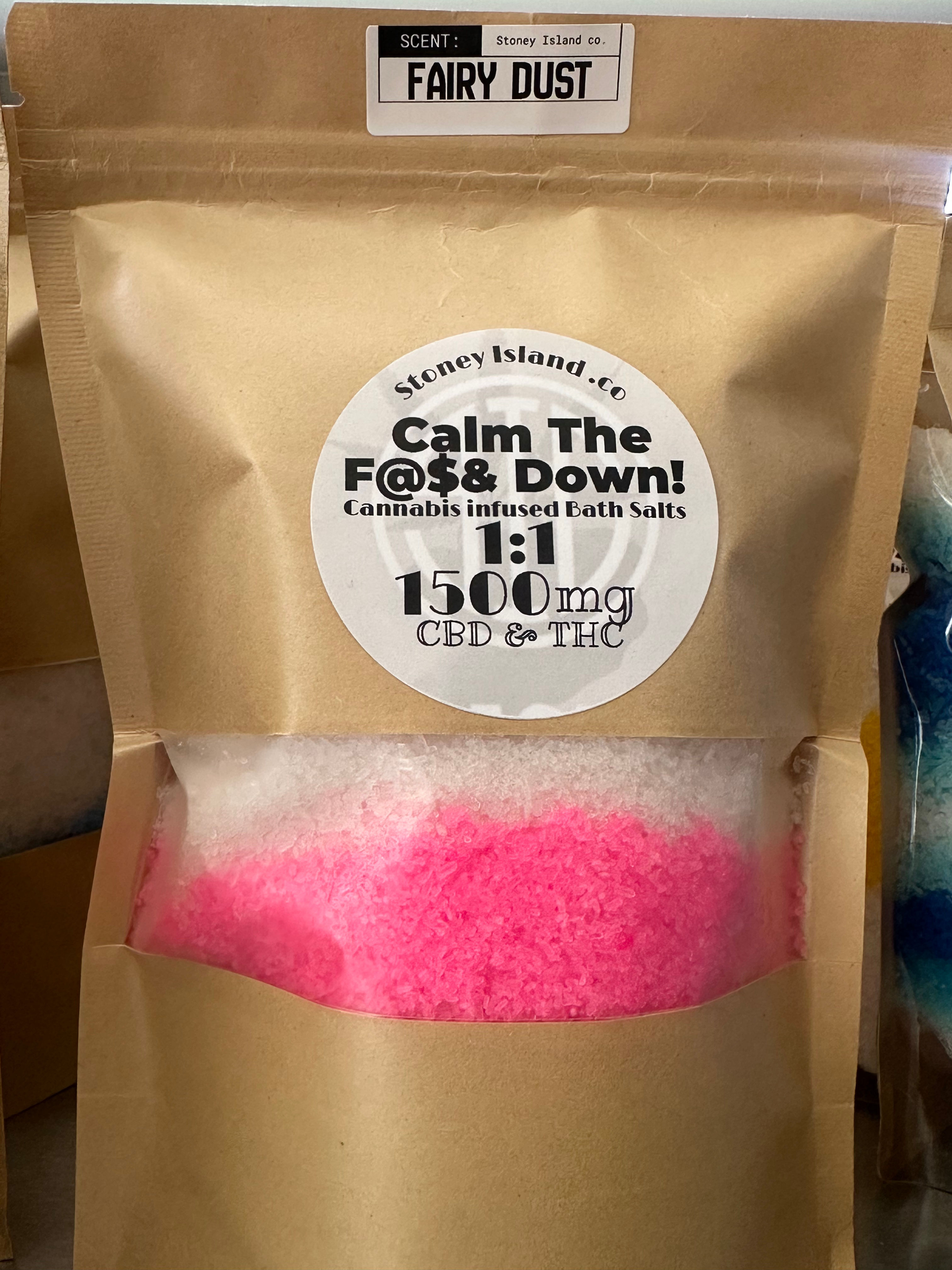 Calm the F@$& Down! 1:1 1500 infused Bath Salts, Large
