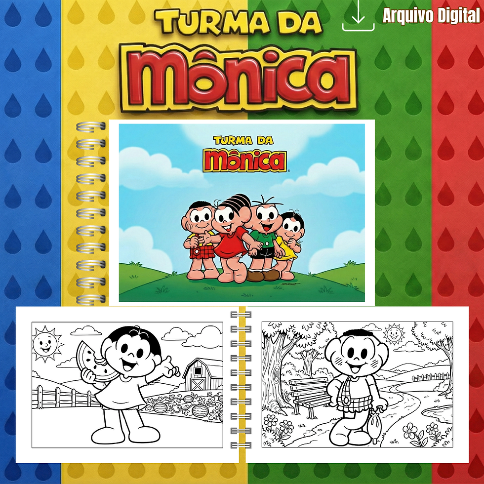 Thumbnail: Livro de Colorir Turma da Mônica (PDF)