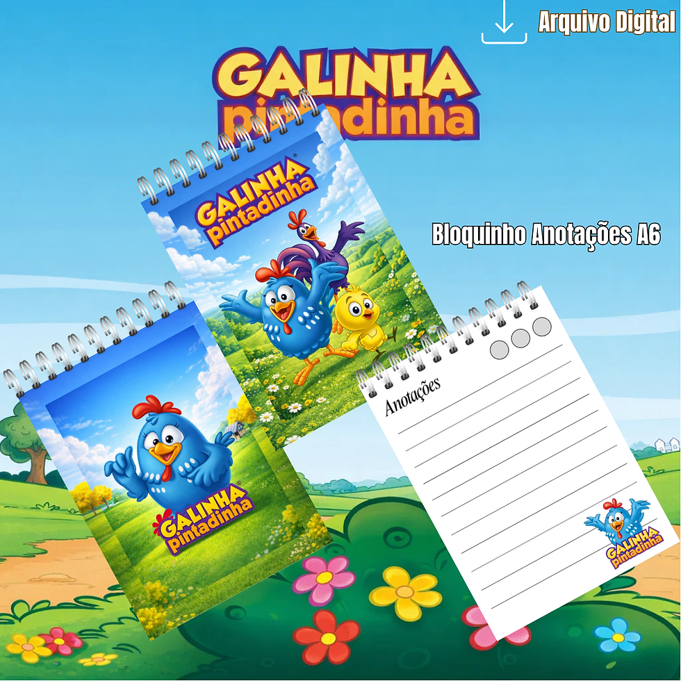 Miniatura: Livro de Colorir Galinha Pintadinha (PDF)