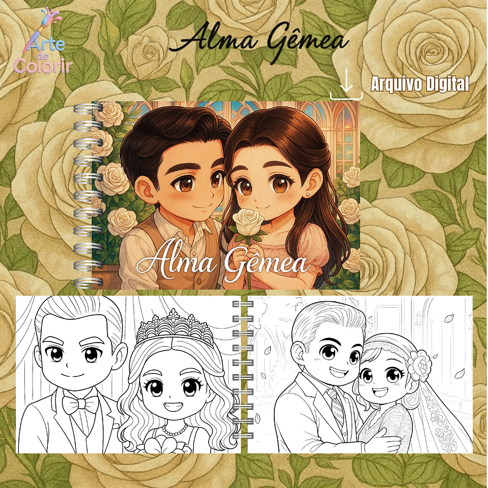 Miniatura: Livro de Colorir Novela Alma Gêmea (PDF)