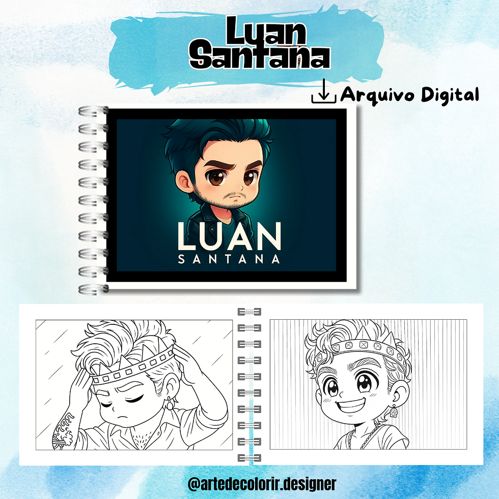 Miniatura: Livro de Colorir Luan Santana (PDF)