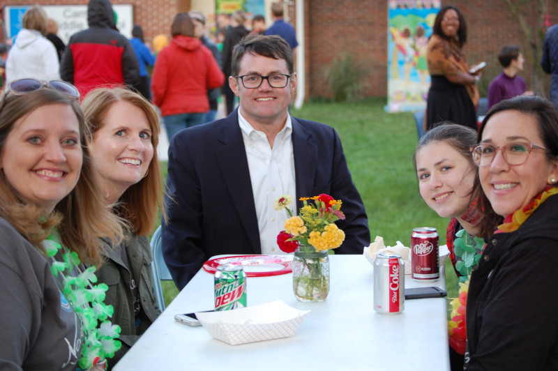 Enjoying the party