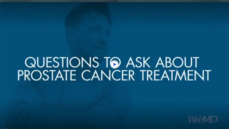 Questions to ask about prostate cancer treatment - WebMD