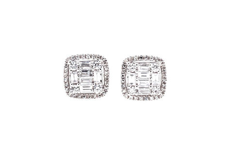 Aretes dormilonas o zarcillos