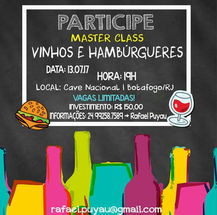 Master Class Hambúrgueres e Vinhos Brasileiros - Cave Nacional