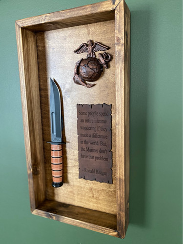 Marine Knife Shadow Box | Vixen Woodworking