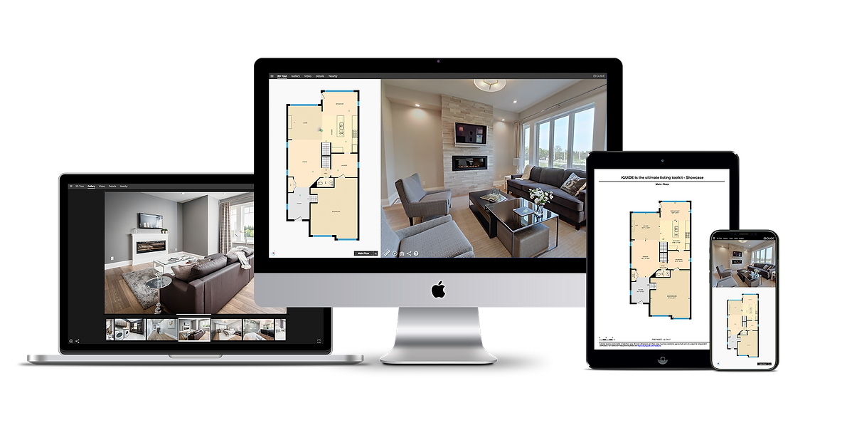 Kingston Real Estate Media iGuide Images On Multiple Tablet Computer And Phones
