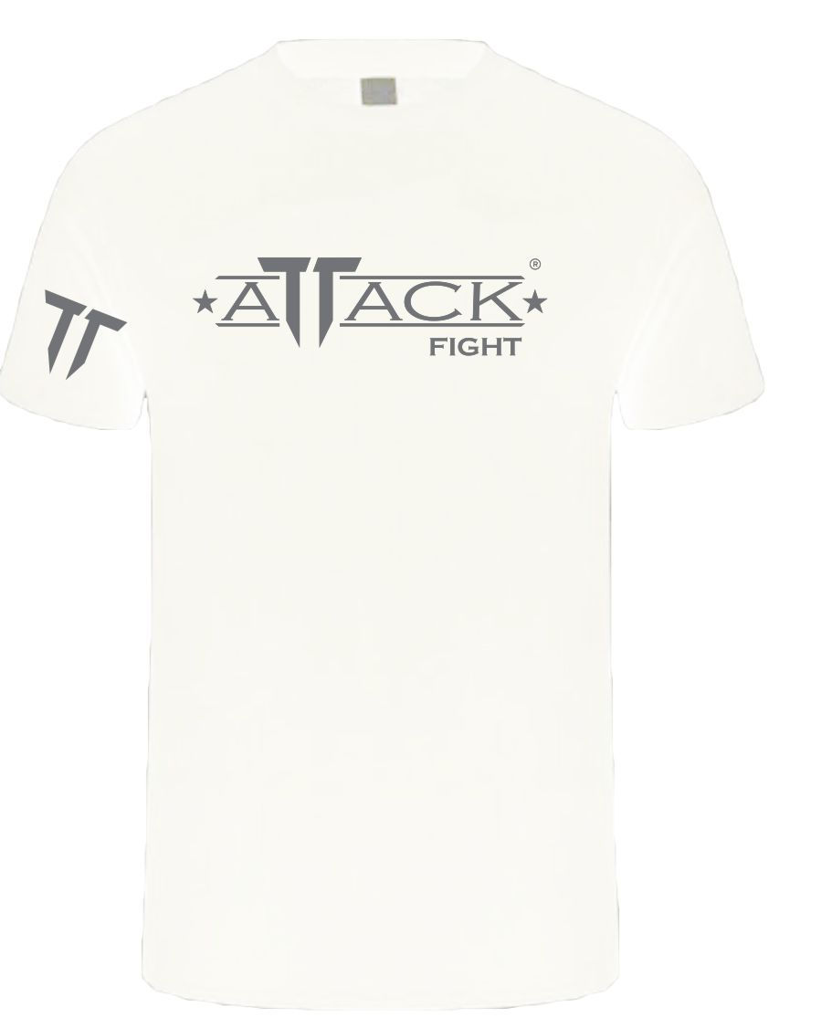 CAMISETA ATTACK FIGHT WHITE/GRAY