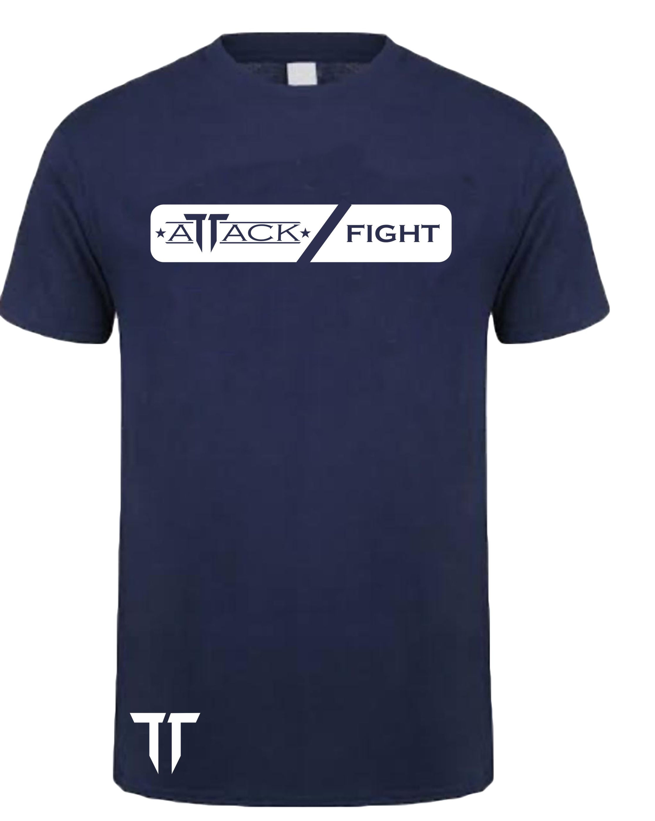 CAMISETA ATTACK FIGHT STRIPE WHITE/BLUE