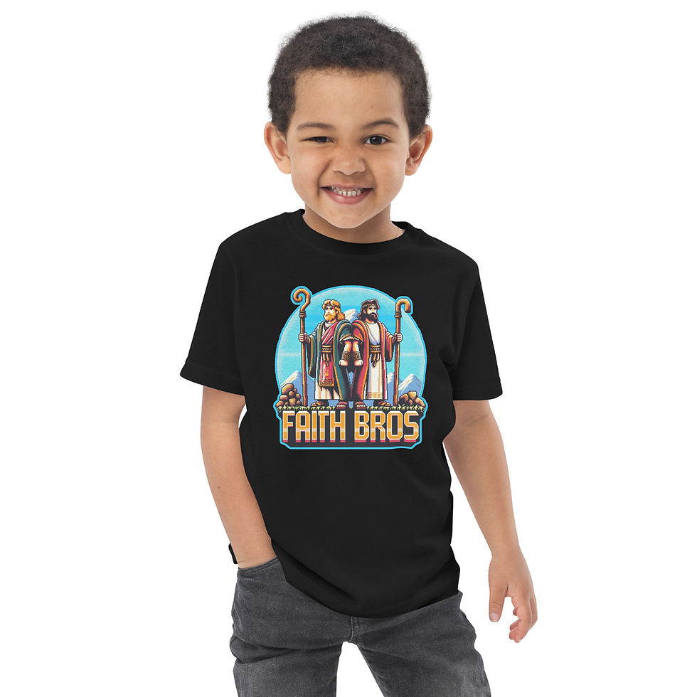 Thumbnail: Faith Bros Retro Pixel Hero Design —  Toddler Tee
