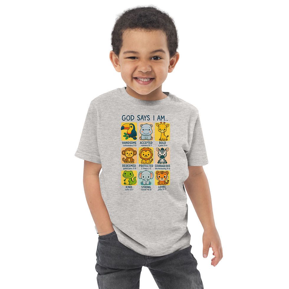 Thumbnail: God Says I Am… Animal Scripture —  Toddler Tee
