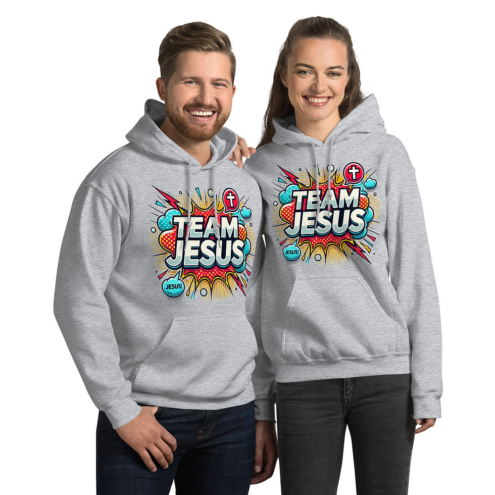 Thumbnail: Team Jesus Comic Power Design - Unisex Hoodie