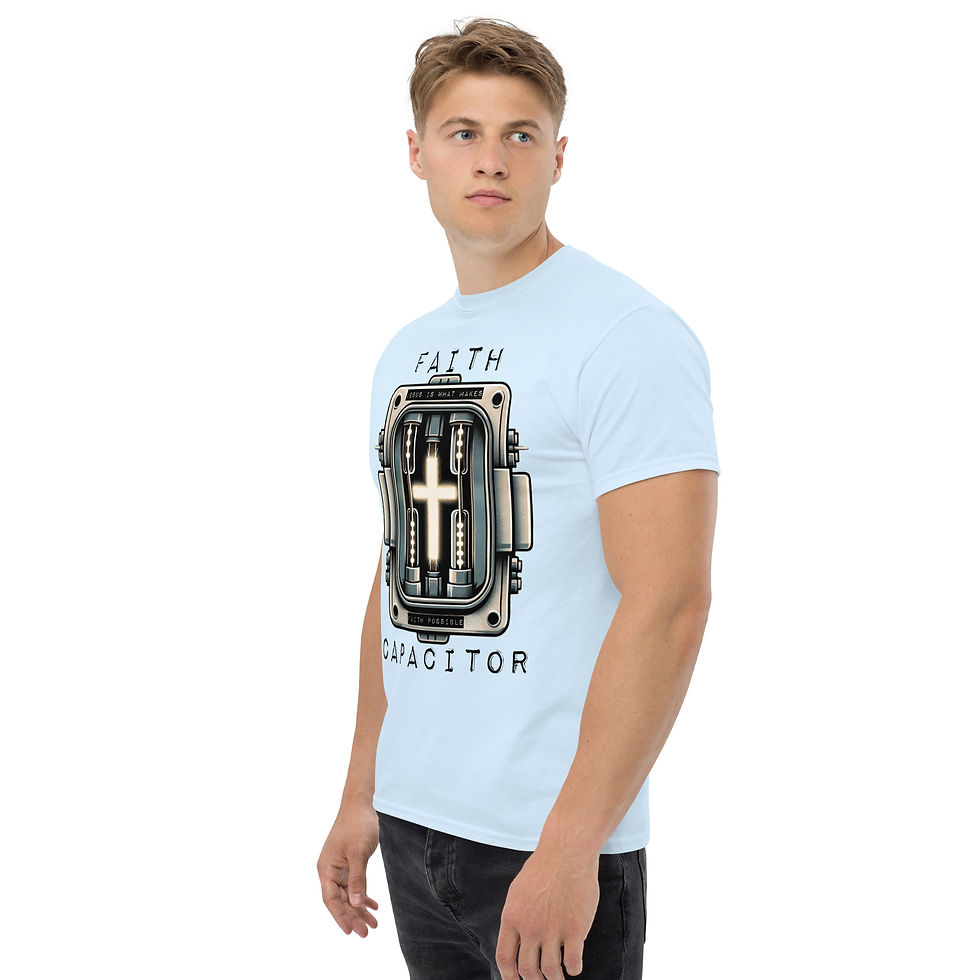 Thumbnail: Jesus Is the Power That Fuels the Faith Capacitor Classic Tee