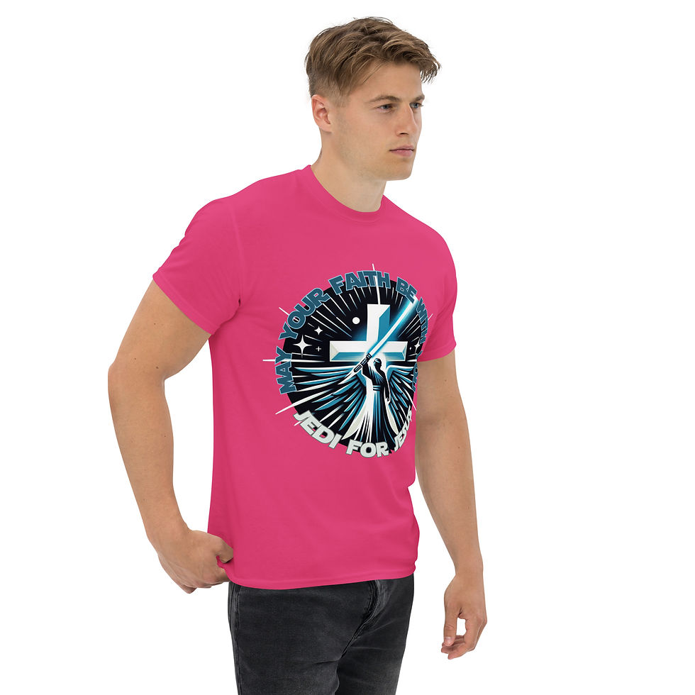 Thumbnail: FAITH WARS — May Your Faith Be With You - Jedi for Jesus Classic Tee
