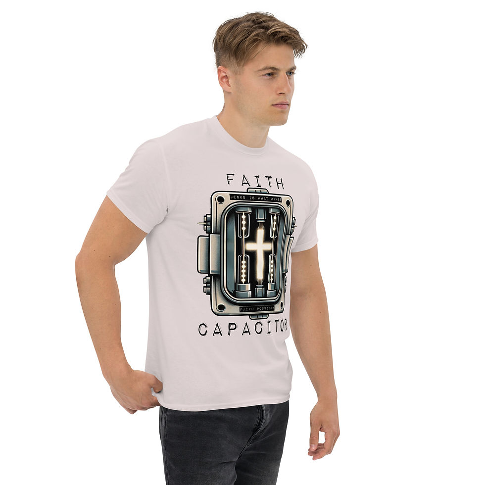 Thumbnail: Jesus Is the Power That Fuels the Faith Capacitor Classic Tee