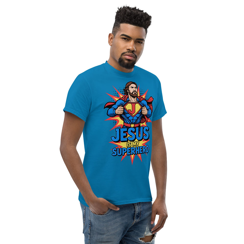 Thumbnail: Jesus Is My Superhero Tee – Christian Graphic Shirt, Faith Hero Unisex T-Shirt