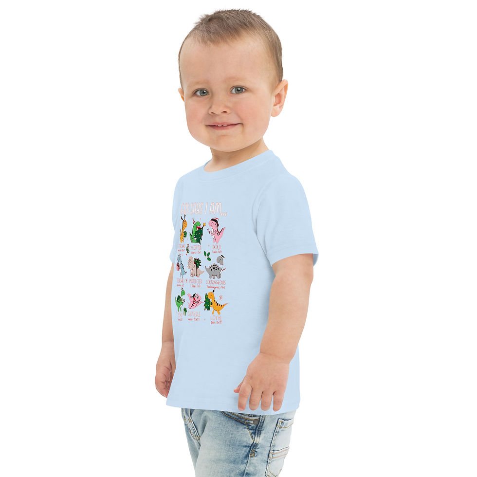 Thumbnail: God Says I Am… Christmas Dino Faith —  Toddler Tee