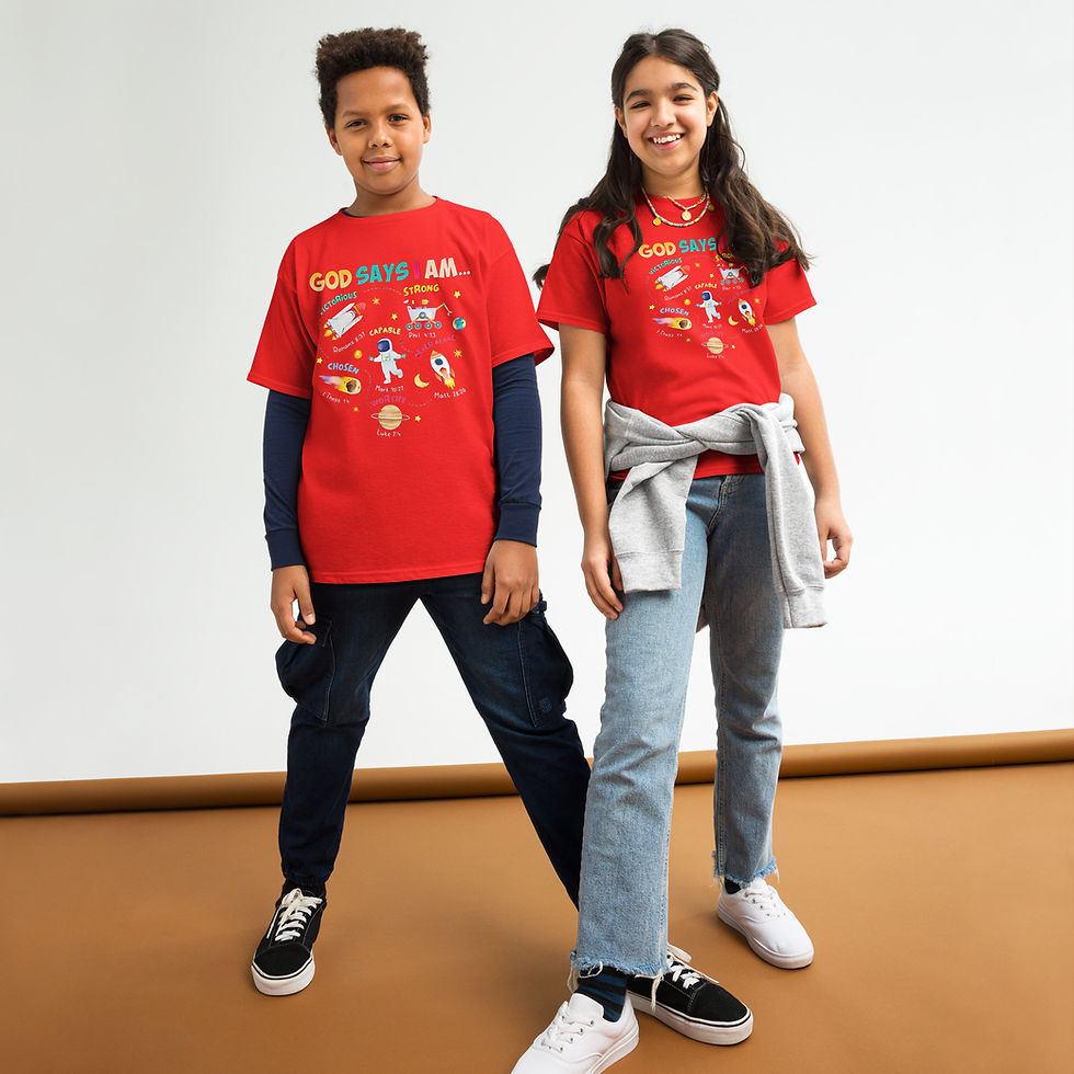 Thumbnail: God Says I Am — Youth Christian Tee