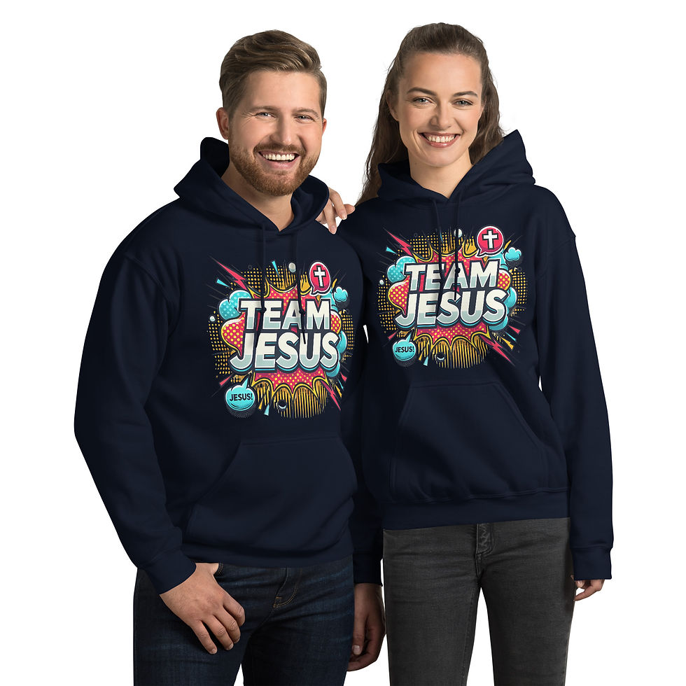 Thumbnail: Team Jesus Comic Power Design - Unisex Hoodie