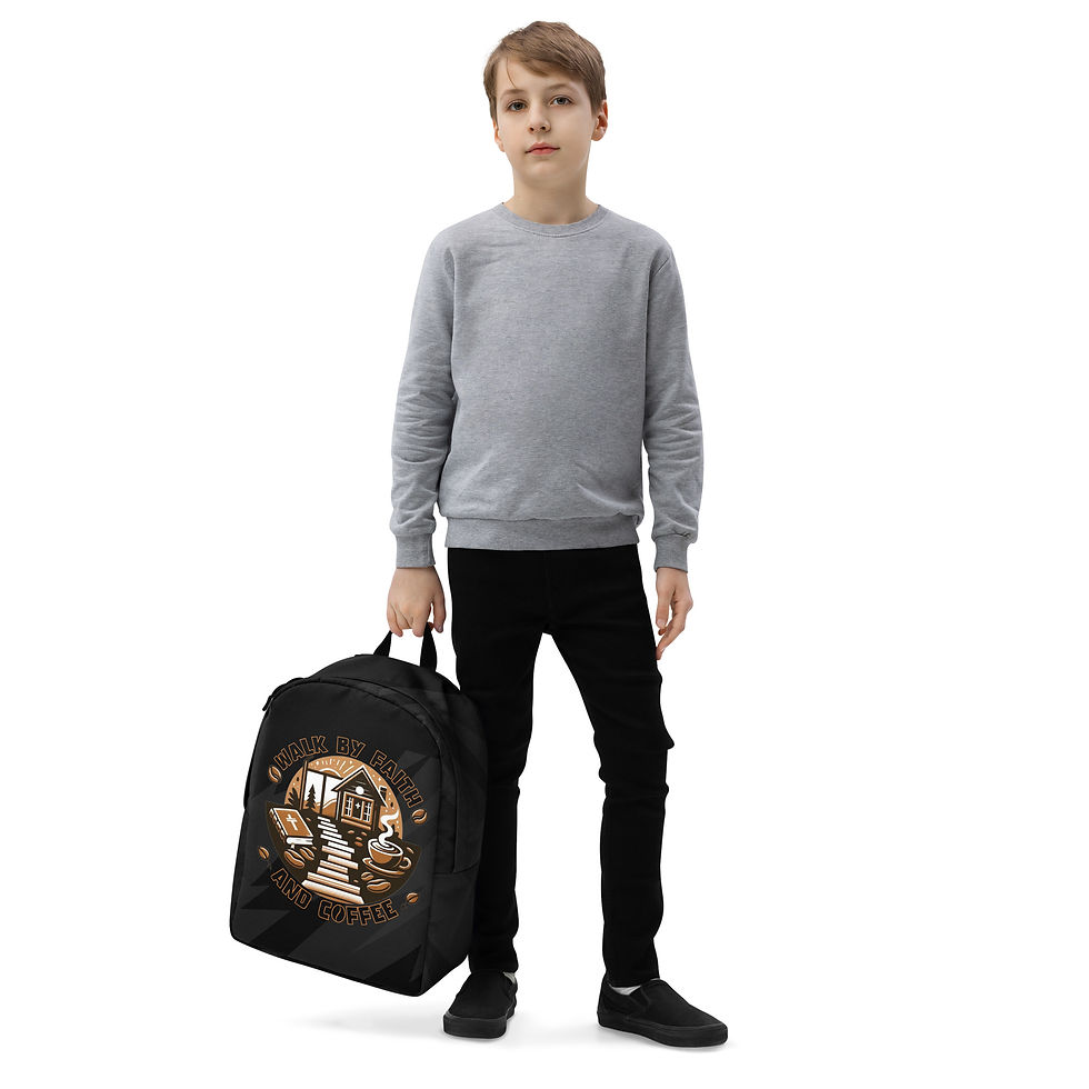 Thumbnail: Walk By Faith and Coffee Backpack | Christian Coffee Lover’s Everyday Carry