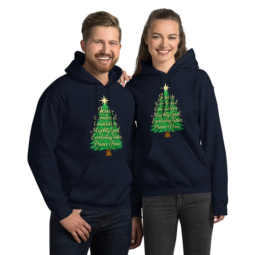Thumbnail: Jesus Names of Christ Christmas Hoodie | Isaiah 9:6