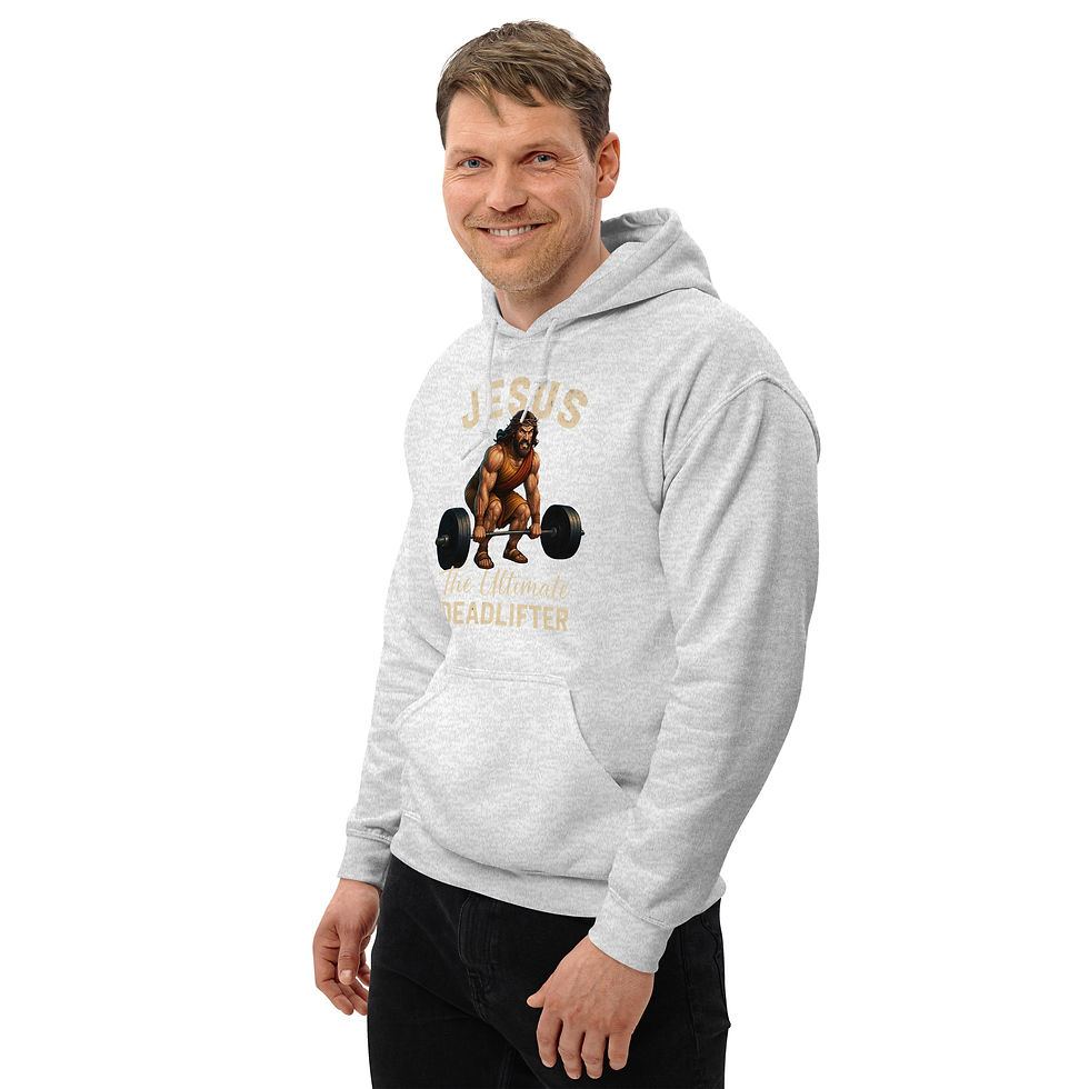 Thumbnail: The Ultimate Deadlifter” Strength & Faith Design - Unisex Hoodie