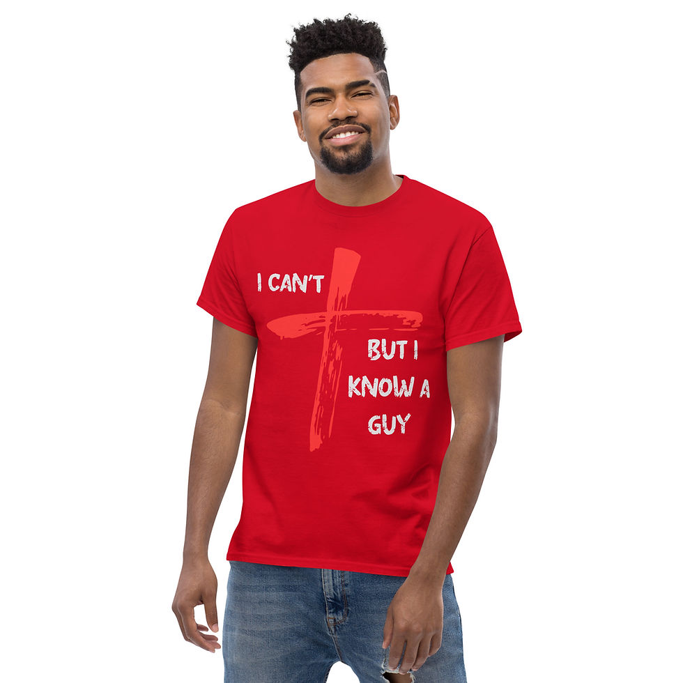 Thumbnail: I Can’t… But I Know a Guy — Christian Faith Tee Light