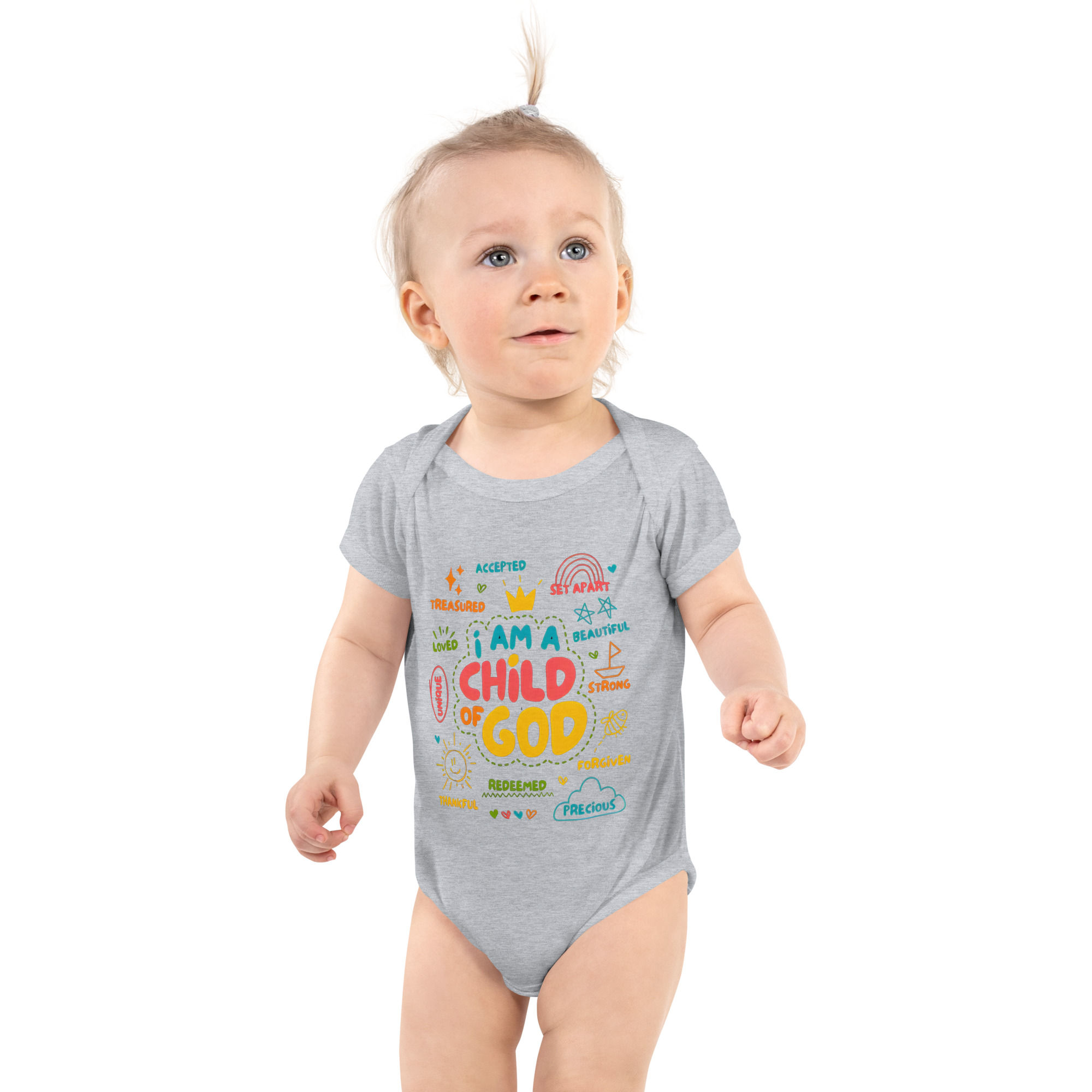 I Am a Child of God Baby Onesie