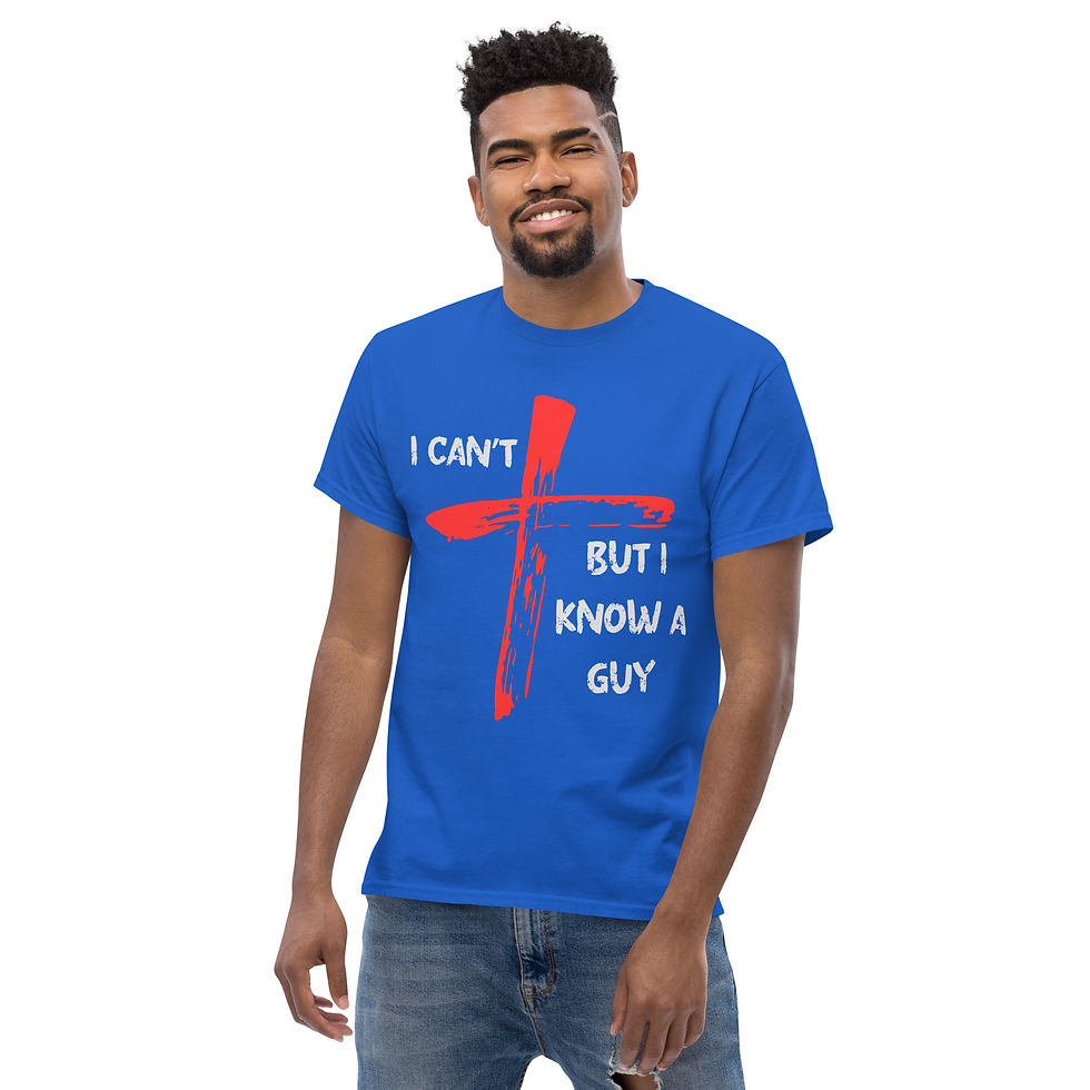 Thumbnail: I Can’t… But I Know a Guy — Christian Faith Tee Light