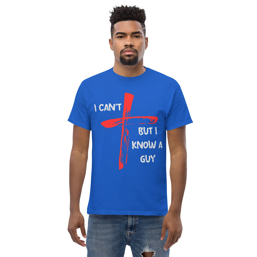 Thumbnail: I Can’t… But I Know a Guy — Christian Faith Tee Light