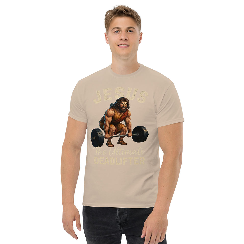 Thumbnail: The Ultimate Deadlifter” Strength & Faith Design — Unisex Adult Classic Tee
