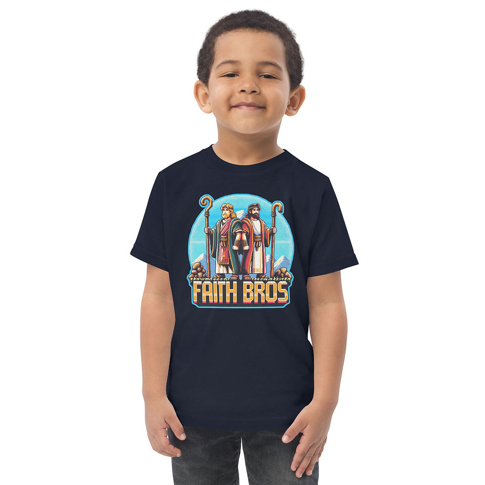 Thumbnail: Faith Bros Retro Pixel Hero Design —  Toddler Tee