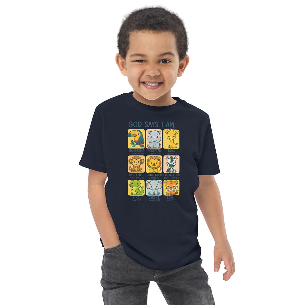 Thumbnail: God Says I Am… Animal Scripture —  Toddler Tee