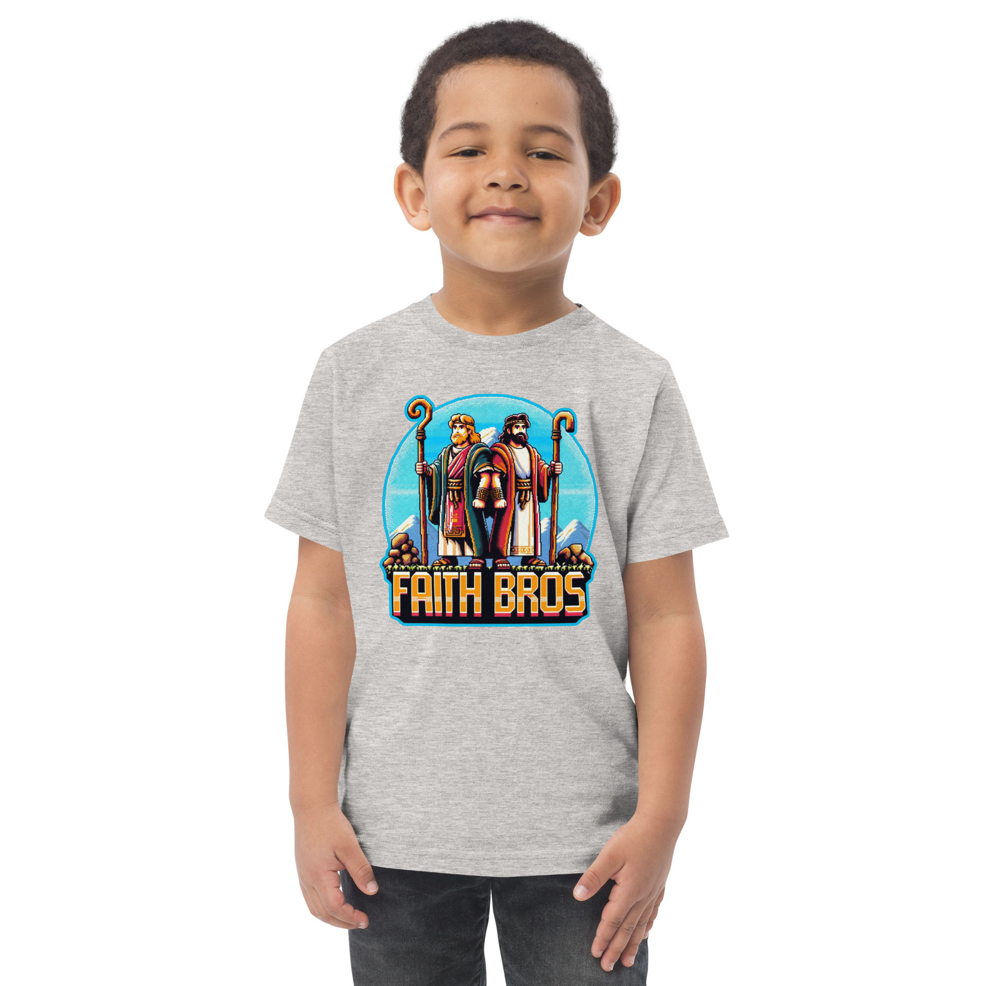 Faith Bros Retro Pixel Hero Design —  Toddler Tee
